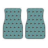 Ostrich Pattern Print Design 01 Front Car Mats