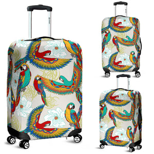 Parrot Flower Pattern Luggage Covers