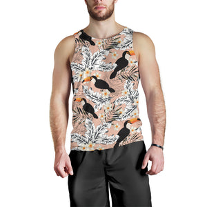 Toucan Theme Pattern Men Tank Top