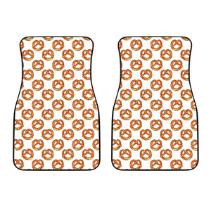 Pretzels Pattern Print Design 03 Front Car Mats