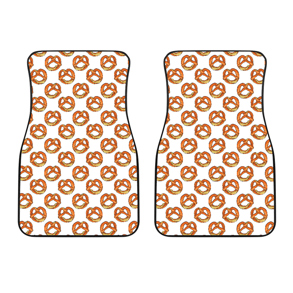 Pretzels Pattern Print Design 03 Front Car Mats