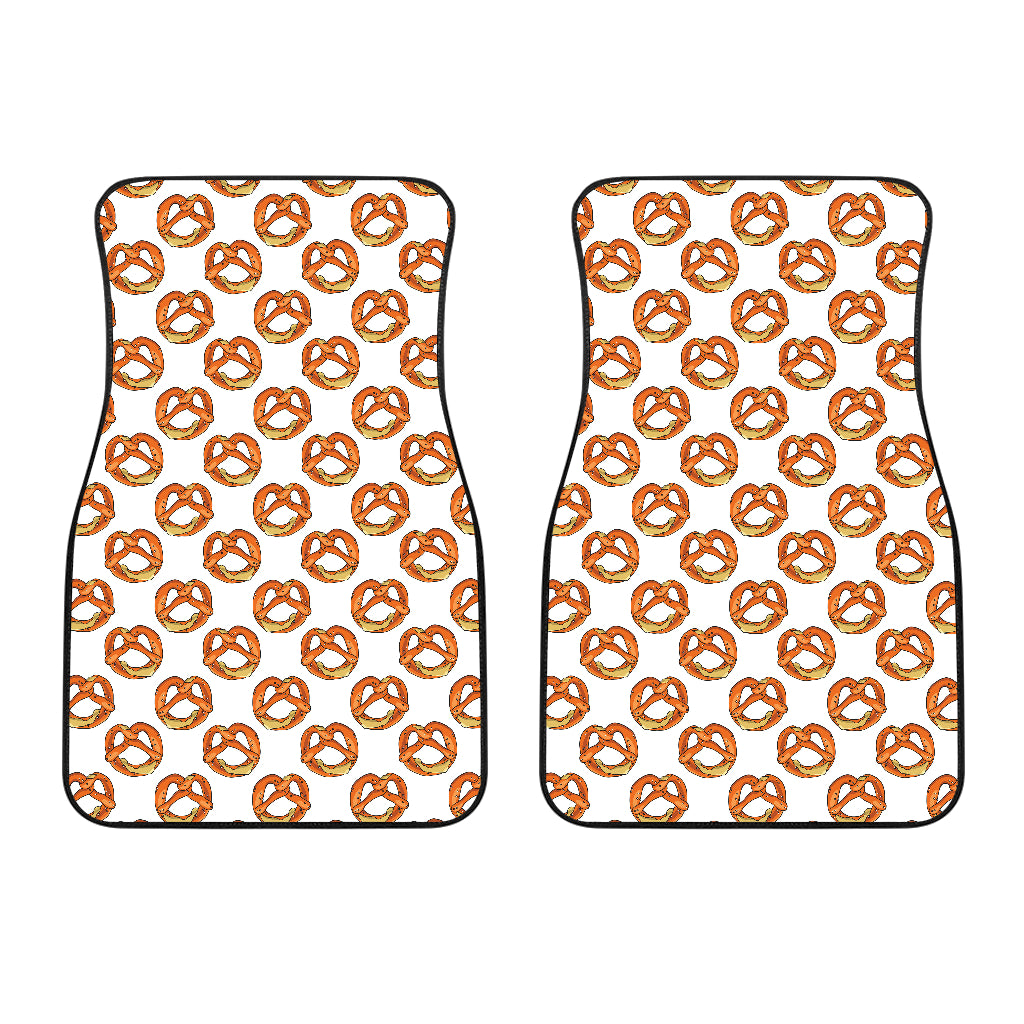 Pretzels Pattern Print Design 03 Front Car Mats