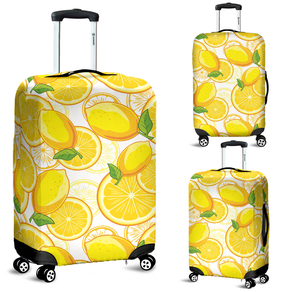 Lemon Pattern Background Luggage Covers