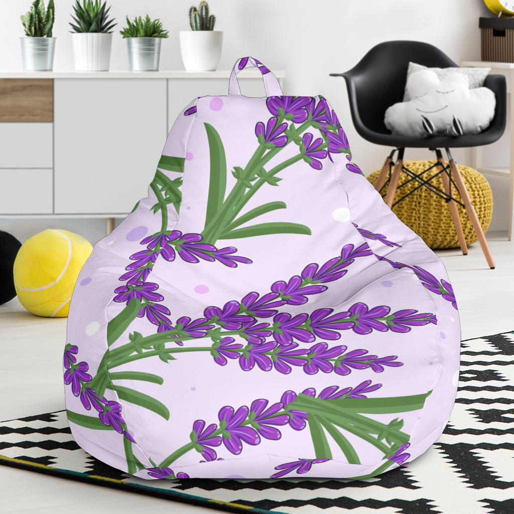 Lavender Pattern Bean Bag Cover