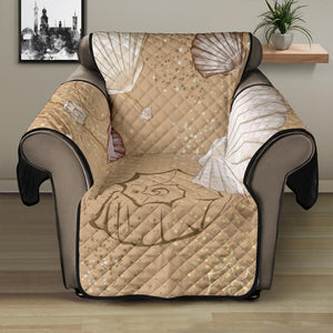 Shell Pattern Sand Recliner Cover Protector