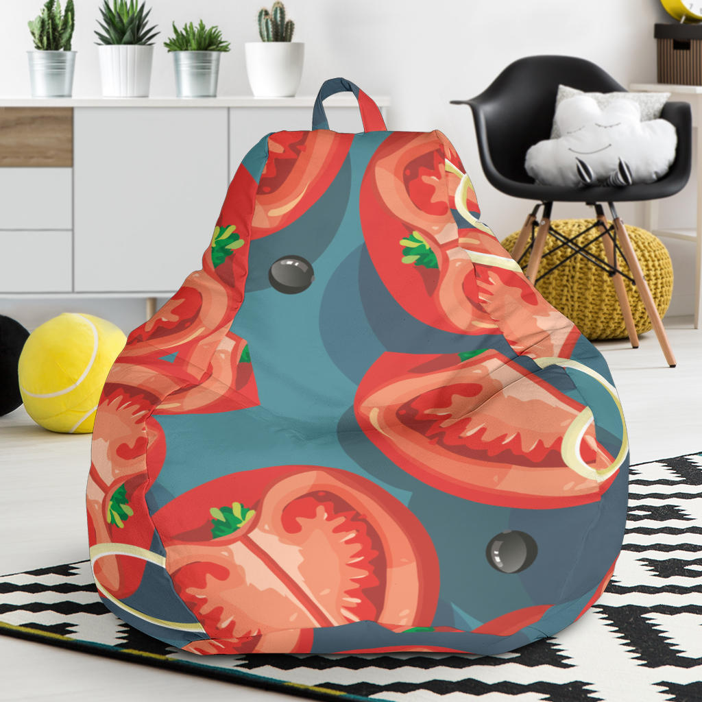 Tomato Pattern Background Bean Bag Cover