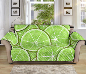 Sliced Lime Pattern Sofa Cover Protector