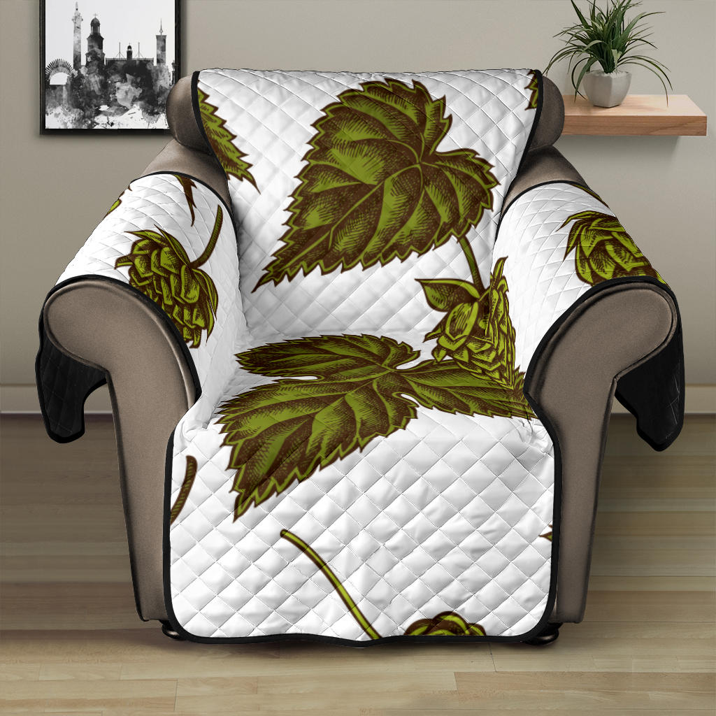 Hop Leaves Pattern Recliner Cover Protector