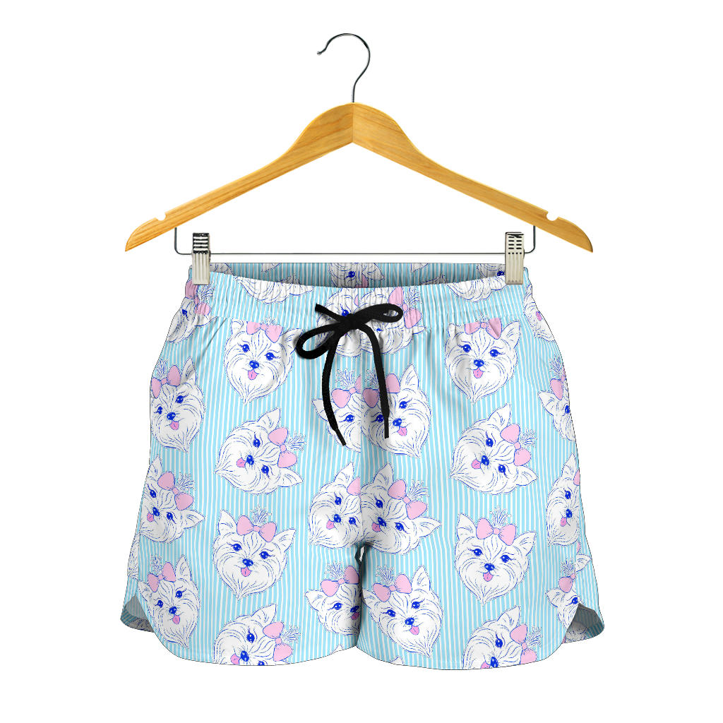 Yorkshire Terrier Pattern Print Design 01 Women Shorts