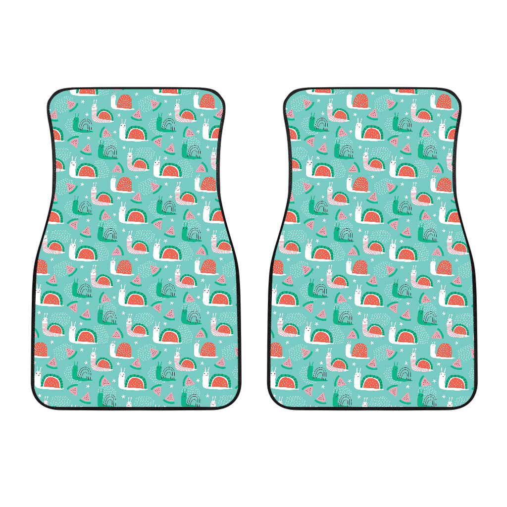 Snail Pattern Print Design 01 Front Car Mats