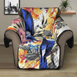 Toucan Leaves Flower Pattern Recliner Cover Protector