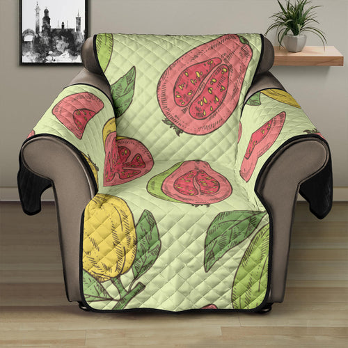 Guava Pattern Background Recliner Cover Protector