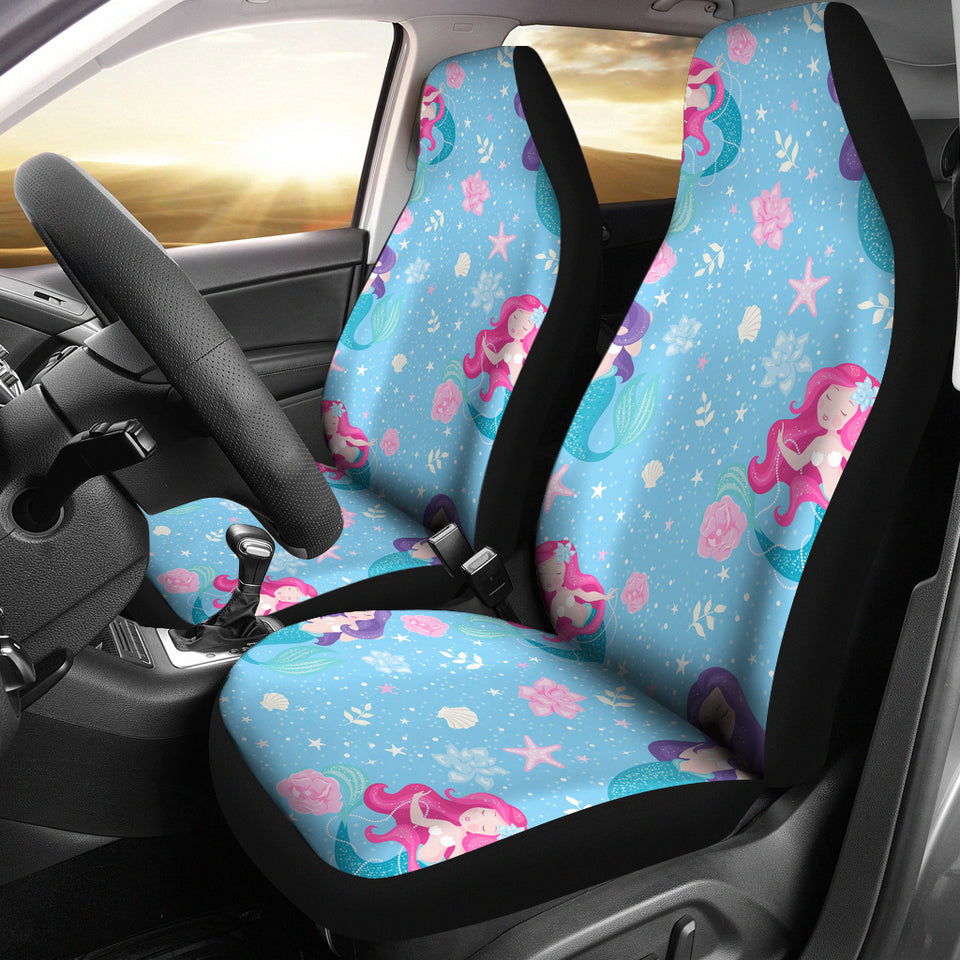 Cute Mermaid Pattern Universal Fit Car Seat Covers
