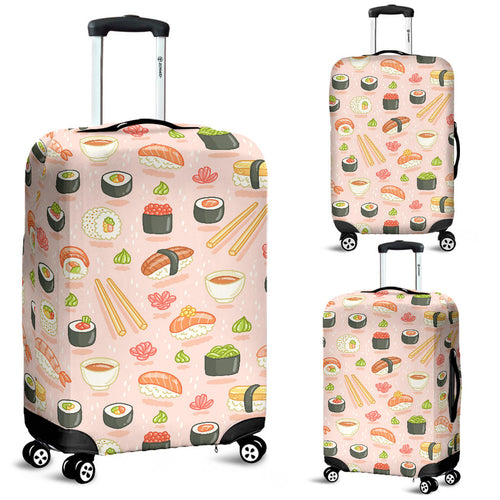 Sushi Pattern Background Luggage Covers