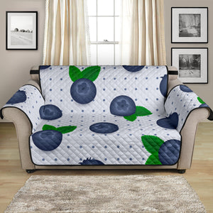 Blueberry Pokka Dot Pattern Loveseat Couch Cover Protector