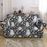 Sloth Astronaut Pattern Loveseat Couch Slipcover