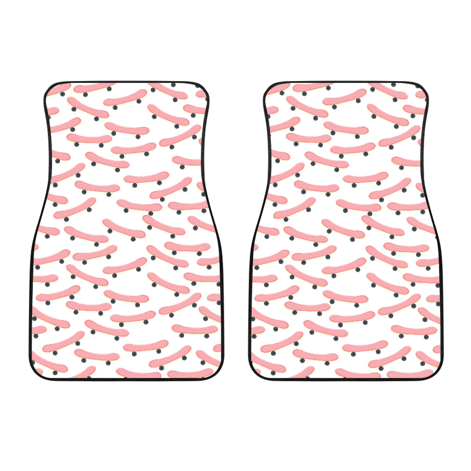 Skate Board Pattern Print Design 05 Front Car Mats