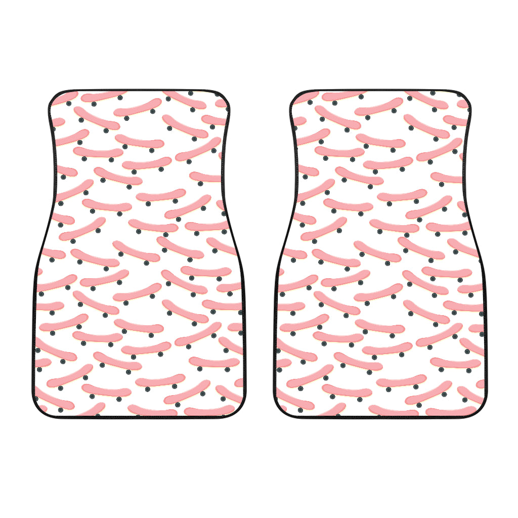 Skate Board Pattern Print Design 05 Front Car Mats