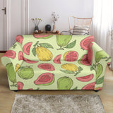 Guava Pattern Background Loveseat Couch Slipcover