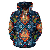 Indian Traditional Pattern Men Women Pullover Hoodie
