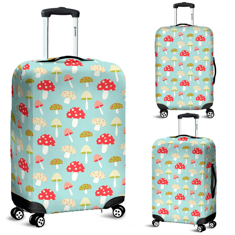 Mushroom Pattern Background Luggage Covers