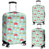 Mushroom Pattern Background Luggage Covers