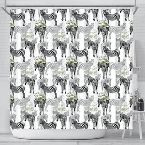 Zebra Pattern Shower Curtain Fulfilled In US