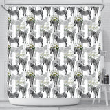 Zebra Pattern Shower Curtain Fulfilled In US