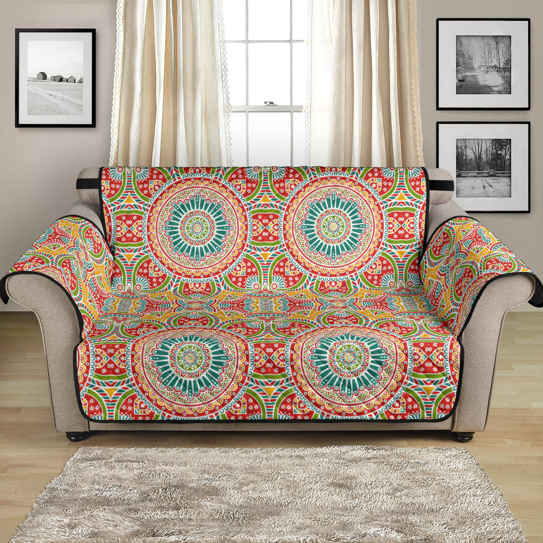 Indian Theme Pattern Loveseat Couch Cover Protector