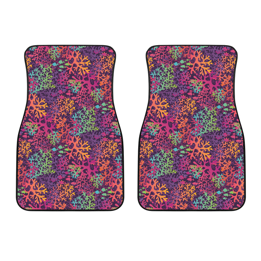 Coral Reef Pattern Print Design 03 Front Car Mats