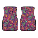 Coral Reef Pattern Print Design 03 Front Car Mats