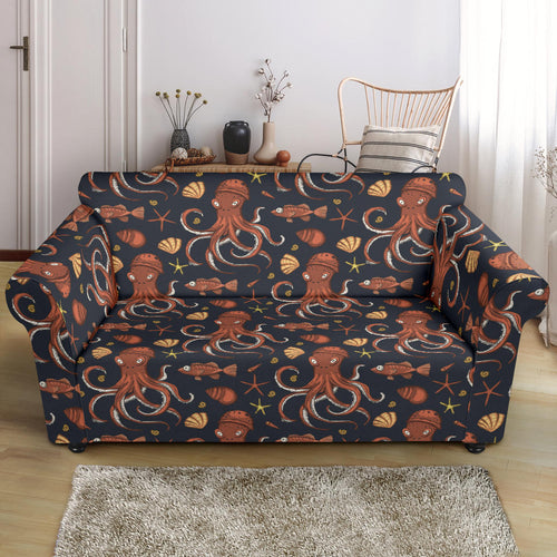 Octopus Pattern Loveseat Couch Slipcover