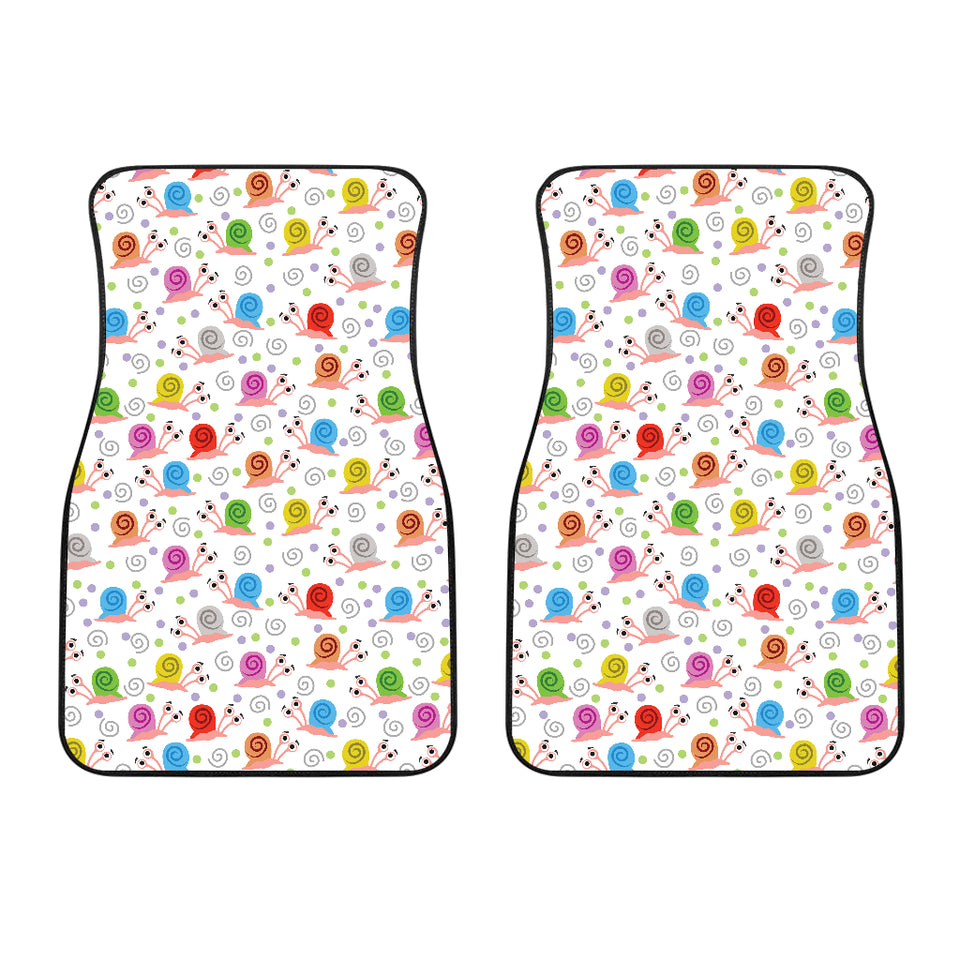 Snail Pattern Print Design 05 Front Car Mats