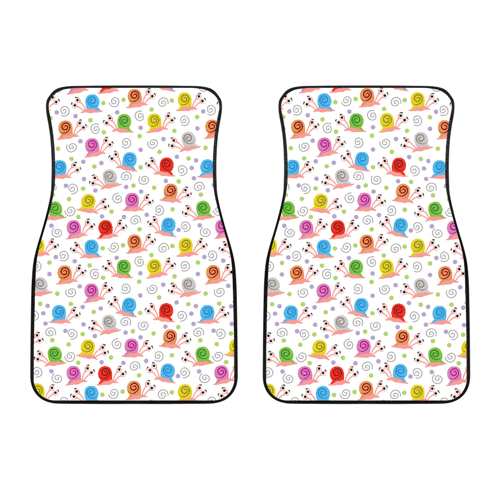 Snail Pattern Print Design 05 Front Car Mats