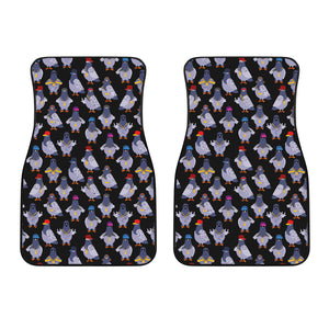 Pigeon Pattern Print Design 04 Front Car Mats