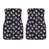 Pigeon Pattern Print Design 04 Front Car Mats