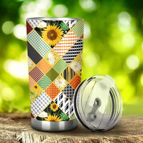 Sunflower Pattern Tumbler