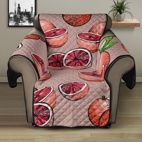 Grapefruit Pattern Background Recliner Cover Protector