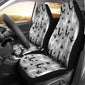 Black and White Llama Pattern Universal Fit Car Seat Covers