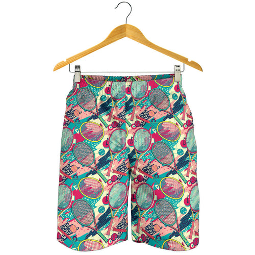 Tennis Pattern Print Design 01 Men Shorts