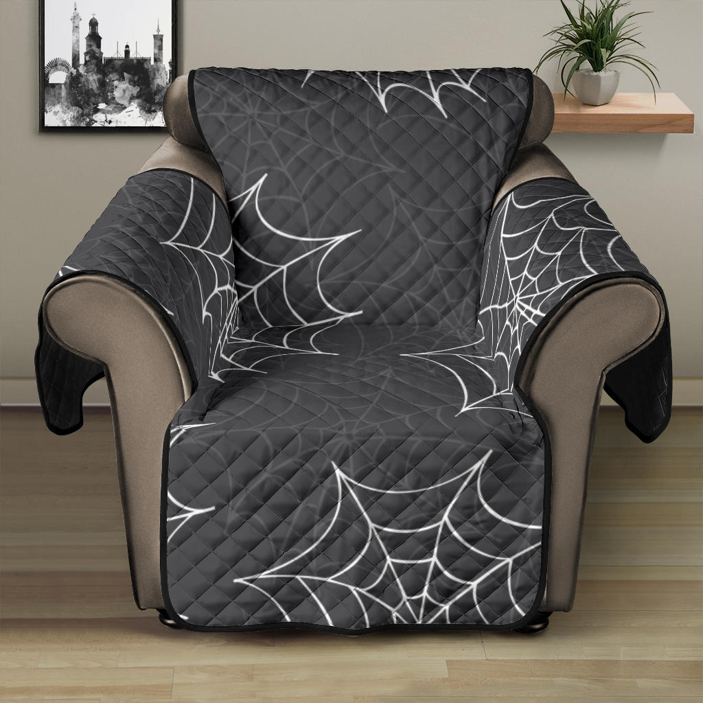 Cobweb Spider Web Pattern Recliner Cover Protector