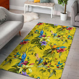 Colorful Parrot Pattern Area Rug