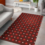 Canadian Maple Leaves Pattern background Area Rug