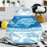 Dolphin Tribal Pattern Ethnic Motifs Bean Bag Cover