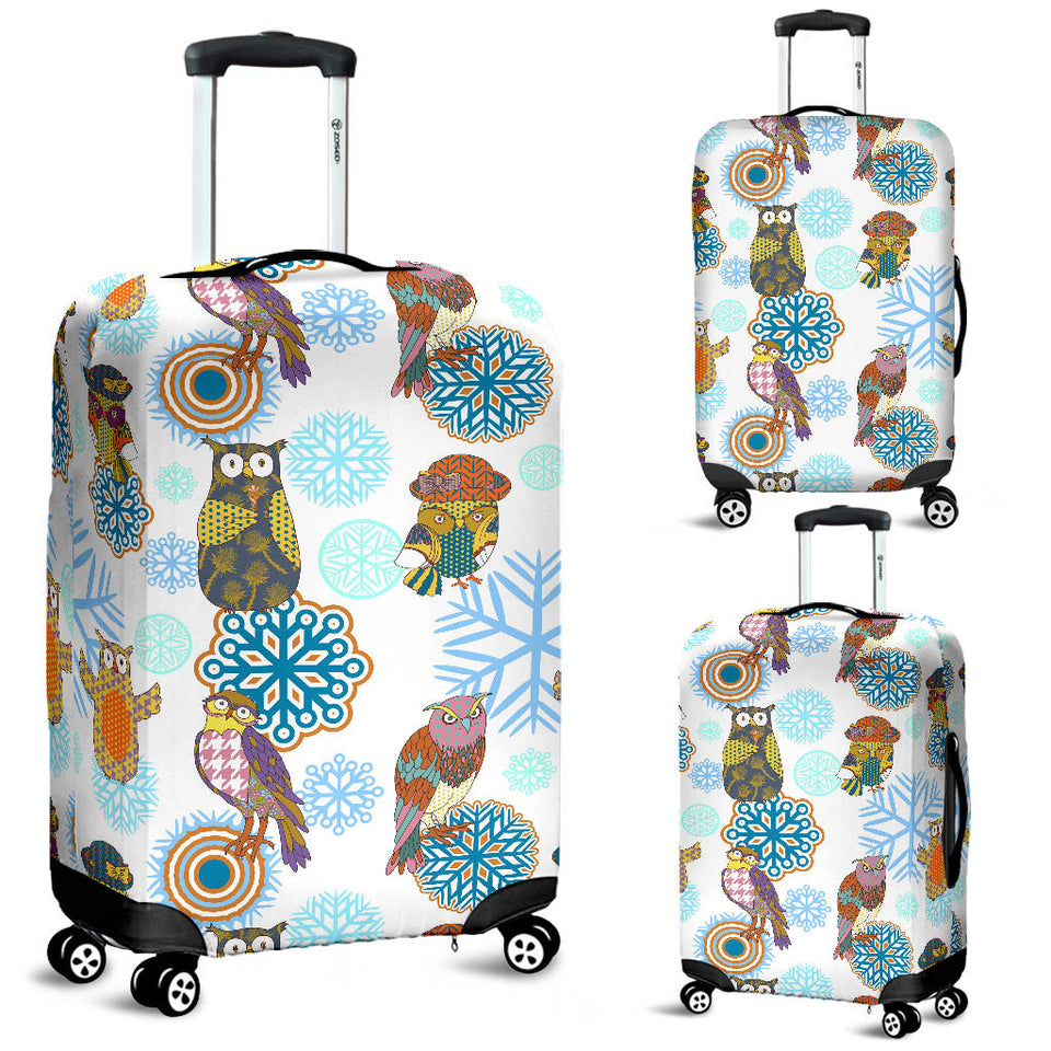 Owl Pattern Luggage Covers