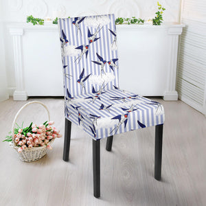 Swallow Pattern Print Design 03 Dining Chair Slipcover