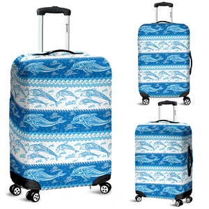 Dolphin Tribal Pattern Ethnic Motifs Luggage Covers