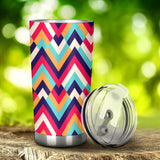 Zigzag Chevron Pattern Background Tumbler