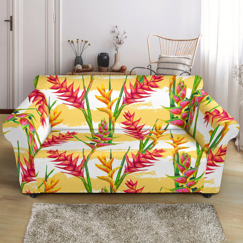 Heliconia Pattern Loveseat Couch Slipcover