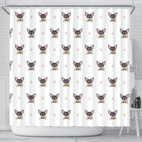 Cute Chihuahua Paw Pattern Shower Curtain Fulfilled In US